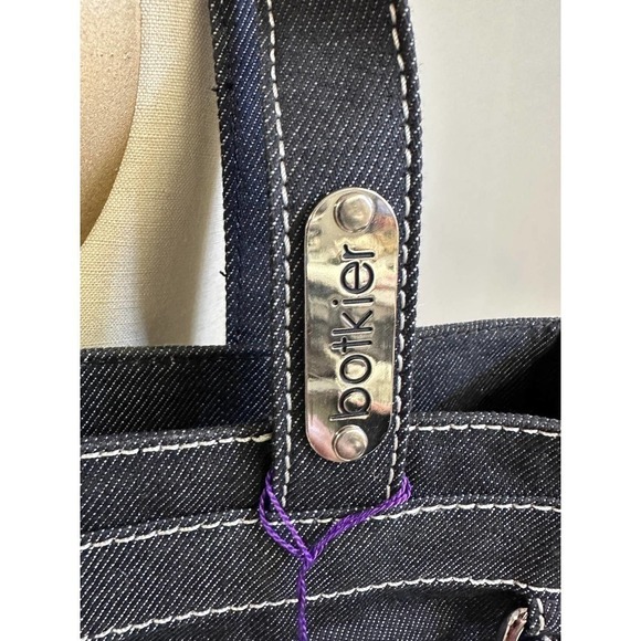 Botkier NWT Black Denim Tote Bag 2006 Model w/ Logo - Picture 3 of 7